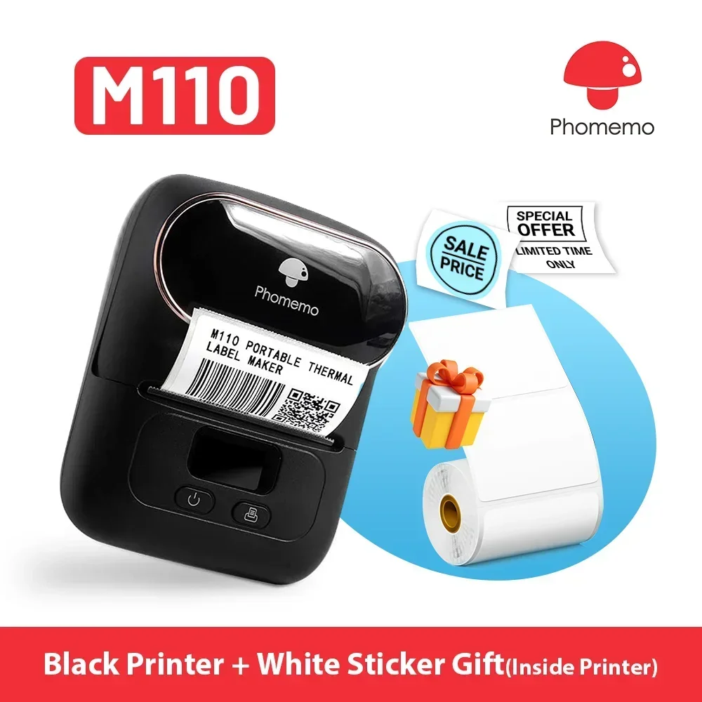 Mini Pocket Thermal Printer Paper Roll - Phomemo M110 Mini Portable Printer Thermal