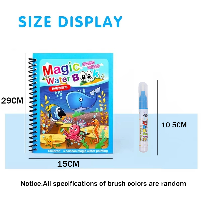 Magic Water Painting Book Reus - Reusable Water Magic Coloring Book review and price