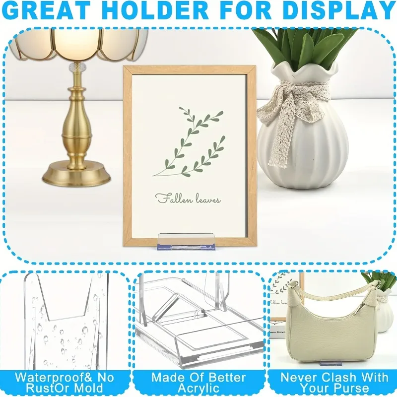 5/12pcs Clear Acrylic Display  - Clear Acrylic Book Stand Holder review and price