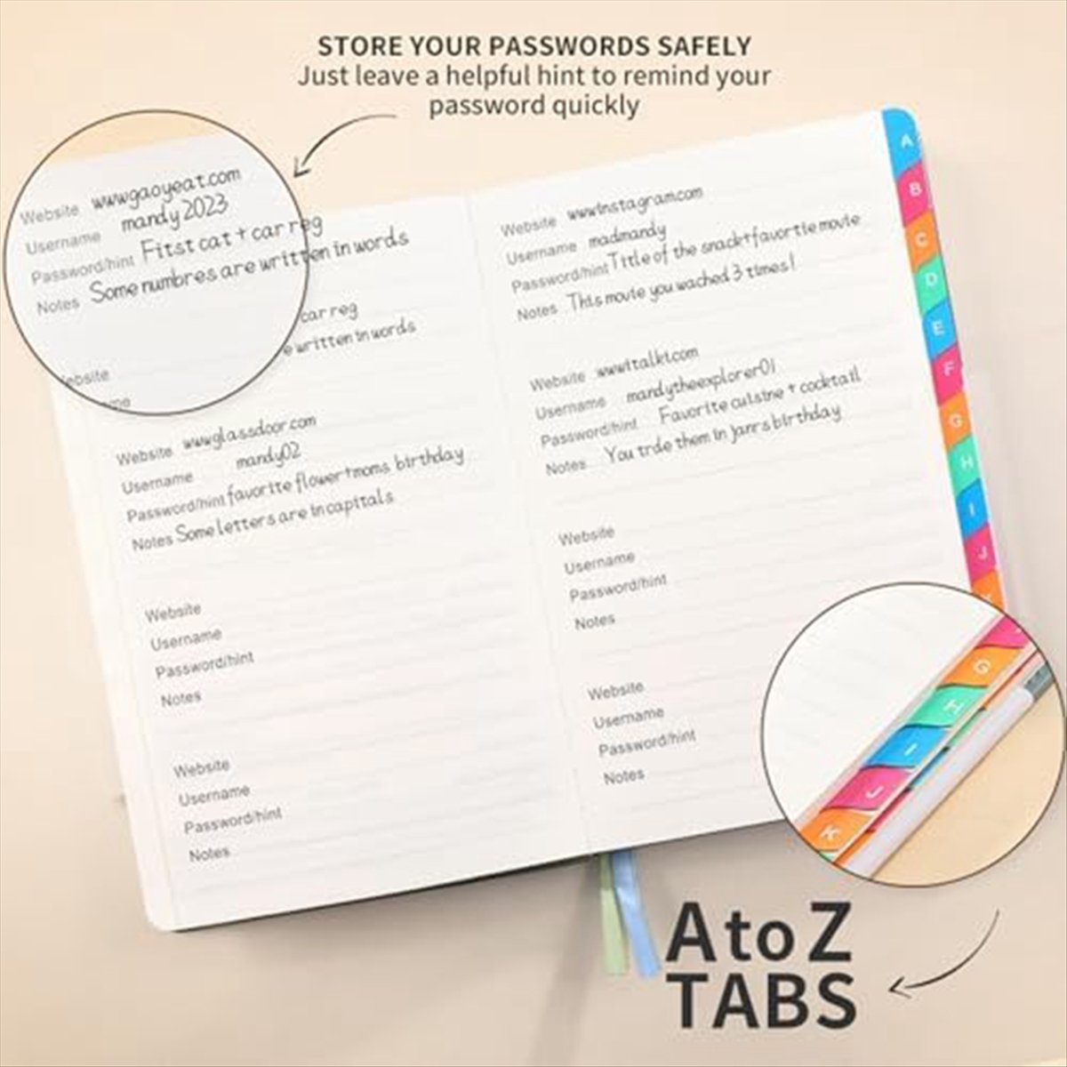 N82R Password Keeper Book with - Books review and price