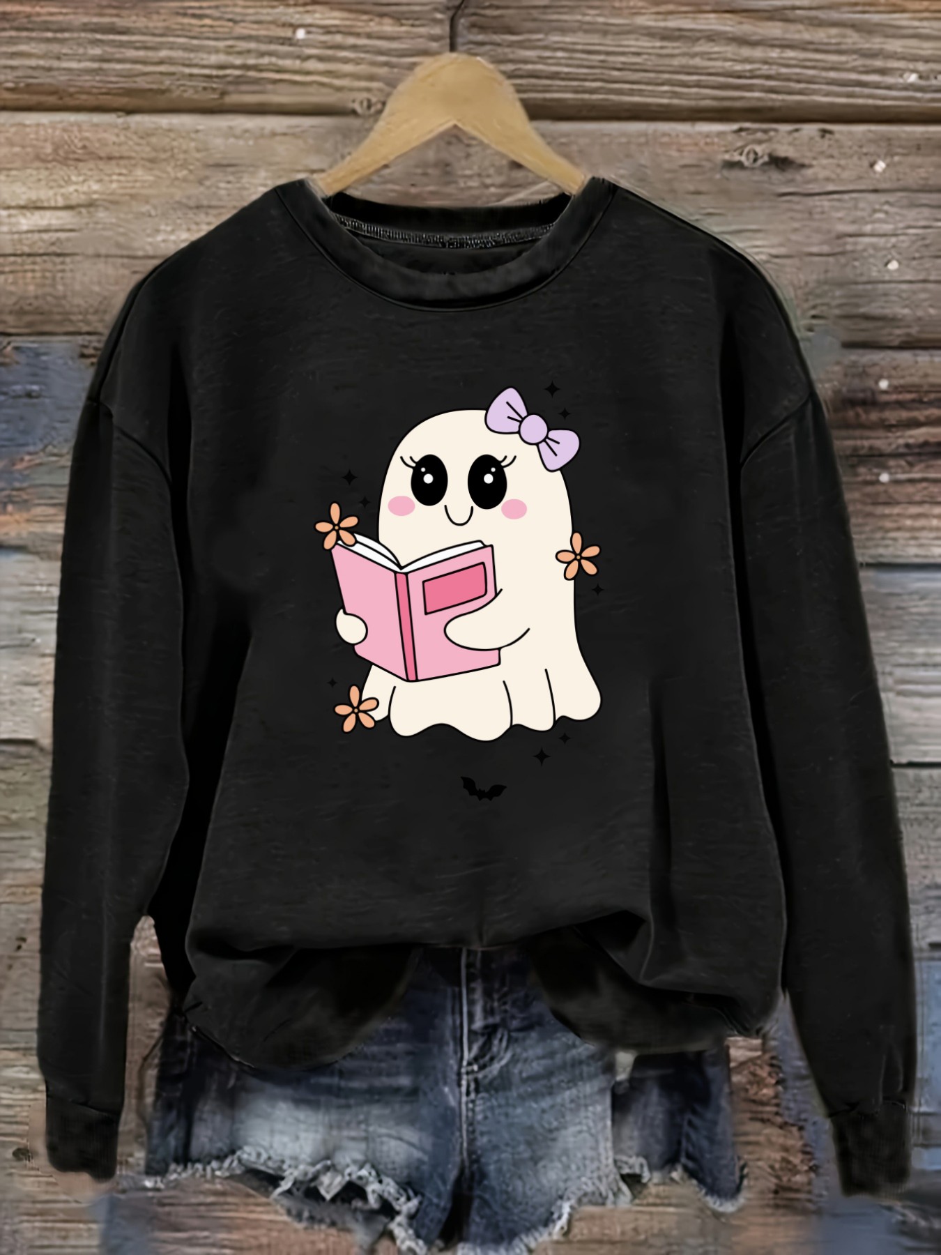 Women's Casual Long Sleeve Cre - Books review and price