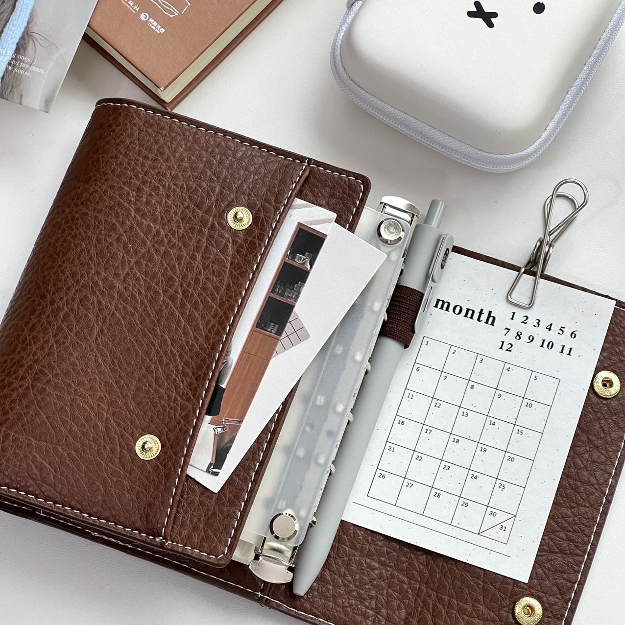 A7 Three Fold One Size Retro S - Vintage Leather Journal Notebook review and price